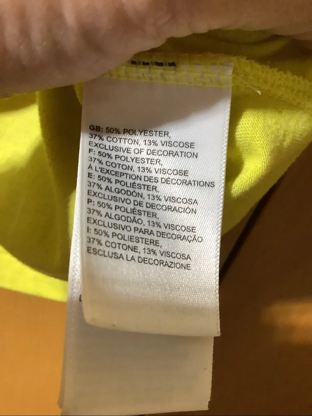 North Face lemon yellow logo tee, size small